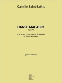 Saint-Saens:Danse macabre for Guitar Quartet published by Durand